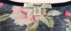 Papaya Black Floral Sleeveless Wide Strap Fit Flare Stretch Dress Size Small