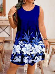 Plus Size 5XL Tropical Flowers Dress – Hawaiian Slimming ✨New & Free Shipping