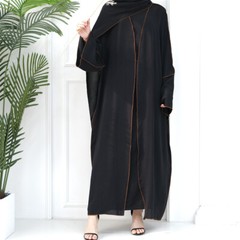 Islamic Abaya Muslim Women Open Kimono Cardigan Ramadan Maxi Dress Kaftan Dubai