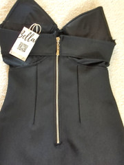 Bella Barnett black dress long pencil Size S NWT New with defects