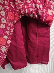 Womens AMERICAN EAGLE cranberry flowered Tiered Midi sundress Tank dress Sz 6
