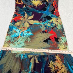Peruvian Connection Dress Medium Multicolor Tropical Floral Stretch