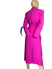 Impression Karl Lagerfeld Couture Costume Jacket Skirt Pink 36 38 Vintage