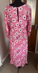 Monsoon Pink Heart & Floral print Maxi Dress UK size 18