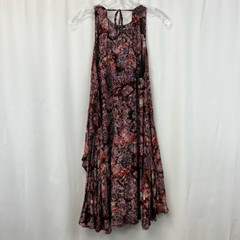 Silence + Noise Womens Swing Dress Multicolor Snake Print Lined Mini Tie Boho L
