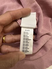 Women’s NWOT Lacoste Silk Cotton Short Sleeve Solid Pink Polo Dress Size 34