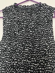 Shien Maxi Dress Size Medium Black and White