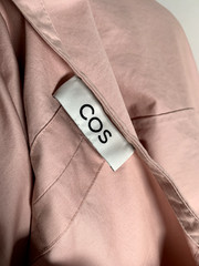 COS shirt tunic shift dress S VGC classic casual balloon sleeve pink modest