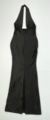 Retrofete Charity Black Satin Halter Corset Maxi Dress Gown NWT Size M *Read*