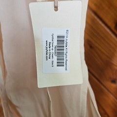 Joyfolie Mia Joy Cream Ivory Sheer Dress Cover Up Jumpsuit size Small NWT