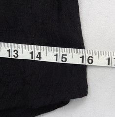 Love21 Collared Black Button Front Tie Mini Shirtdress Roll Sleeves Women Size S