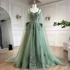 A-Line Prom Dresses For Girls Graduation Sleeveless Puffy Bow Back Party Gowns