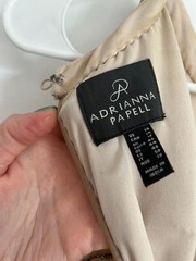 Adrianna Papell Madigan Art Deco Beaded Halter Blouson Gown