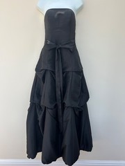 STUNNING LONG BLACK STRAPLESS EVENING DRESS – LIGHT IN THE BOX – SIZE 8