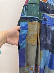 NWT Tanami Baggy Patchwork Overall Jumpsuit Sz M/L Handmade Pockets Boho Hippie