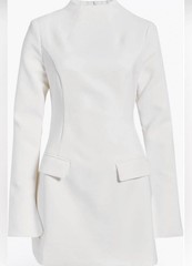 Odd Muse The Ultimate Muse Split Sleeve Minidress with Pockets White XS NWT