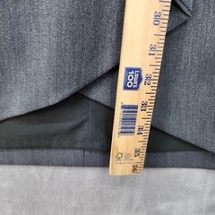 NWT Worthington Dress 10P Petite Gray Sleeveless Knee-Length Faux Wrap Career Ch