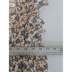 Samsoe Samsoe Womens Flutter Cap Sleeve Floral Dress Size XS Knee Length Boho