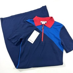 New Lacoste Colorblock Tailored Collared Dress Size 40 US 8