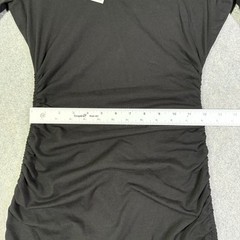 Michael Kors Stretch Adjustable Ruched Bodycon Dress Women&rsquo;s Sz XS Black NWT $98