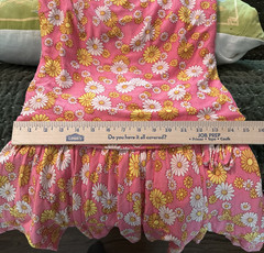 Vintage Robbie Rivers Drop Waist Daisy Print Dress 60s Polyester – Size XS / S