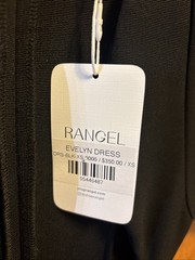 Rangel Evelyn Black Short Sleeve Cutout Body Con Dress Size XS