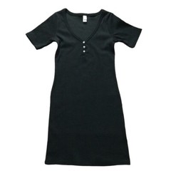 Alternative Apparel Kohls Womens Dress size Medium new Black Henley Top T-Shirt