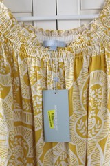 ANTONIO MELANI NWT $169 Off Shoulder Linen Belted Fringe Midi Dress Size 0