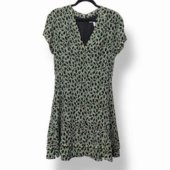 Derek Lam 10 Crosby Silk Grommet Detail V-Neck Dress 8