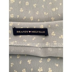 Brandy Melville Floral Maxi Dress Light Blue Ditsy Flower Adjustable Strap OS