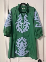 Womens Jodifl green shift dress, size medium, EUC