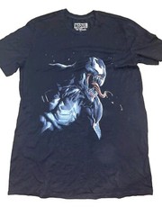 NWT Her Universe Marvel VENOM Black Comfy Casual t-shirt Dress w/pockets Size L