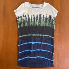 Raquel Allegra Silk Sleeveless Dress Tie Dye Knee length Size 1- S