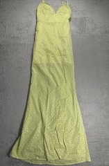 NWT Line & Dot Women&rsquo;s Sequin Maxi Dress Lime Green Size XS