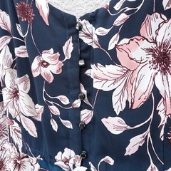 Nanette Lepore Ombre Floral High Low Dress 14W Blue Pink Womens Chiffon Tiered