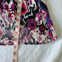 Zara Womens Multicolor Surplice Neck Geometric Print Hi Low Mini Dress Size M