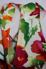 Ronni Nicole Women&rsquo;s Size 12 Red Green White Floral Sleeveless Dress