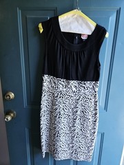 New Directions Women&rsquo;s Sleeveless, Zebra Print And Black Top Size 8 Dressy