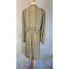 Vintage Gloria Vanderbilt Long Sleeve Belted Dress Boho Cottagecore 8