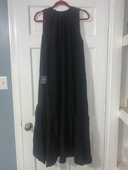 Lulus Dress Black Sleeveless Maxi Size Medium