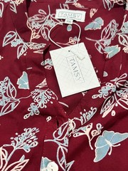 TAMSY NWT Red Boho Flower Pattern One Size Machine Washable Light Weight
