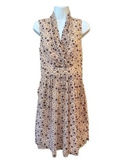 Forever 21 Pink Floral Draped Neck Dress Coquette Small