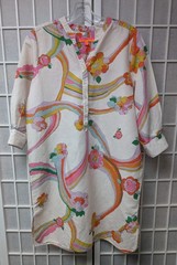 Vilagallo Summer Dress Linen Cotton Multicolor Size 38 Made in Portugal