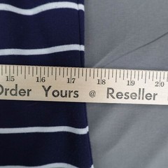 Maison Jules Womens Dress Medium Blue Nautical Coastal Classic Preppy Academia