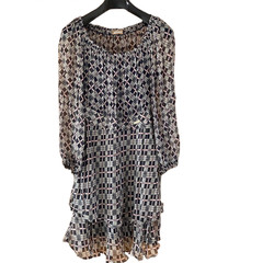 John Galliano Silk Dress with Slip – Size S – Rare Authentic Designer