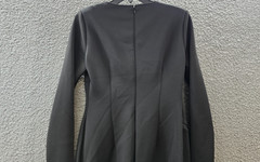 Calvin Klein Exposed-Zipper Scuba Sheath Dress Women&rsquo;s 10 Black Zip Closure