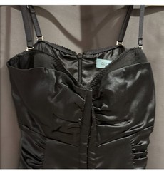 Guess by Marciano Black Satin Mini Dress Size Small