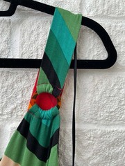 Monsoon Multicoloured Chevron Midi Dress Size Large