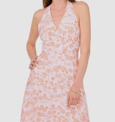 1. State Women&rsquo;s White Sleeveless Floral V-Neck Maxi Dress Size S
