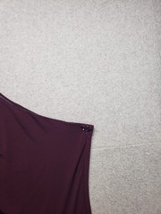 Calvin Klein Women Asymmetric Dress 12 Purple One Shoulder Side Zip Logo Outdoor
